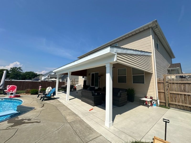 Residential Patio With Pergola