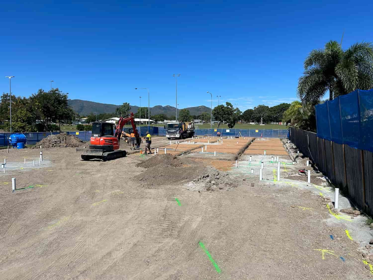 A Group of Construction Workers Are Working on a Construction Site Guppy's Daycare Centre