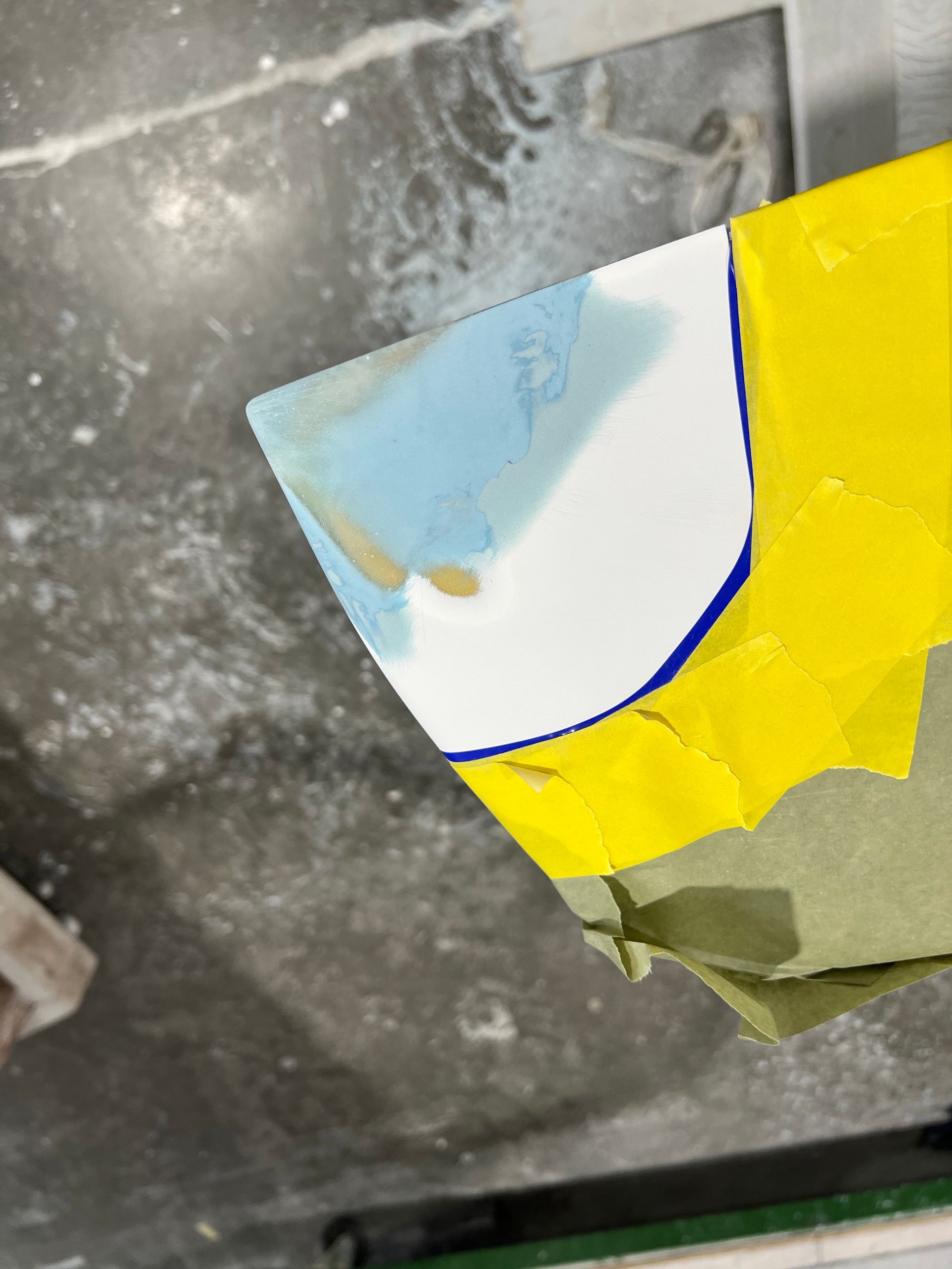 A close up of a piece of paper that looks like a painting