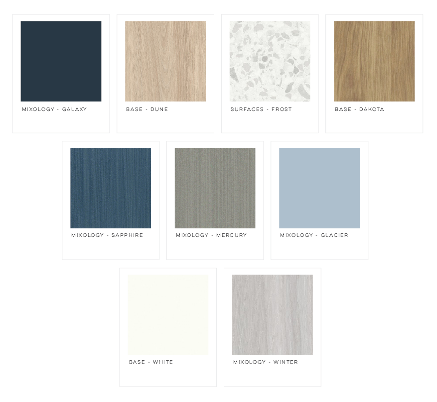 There are many different types of tiles in this picture.
