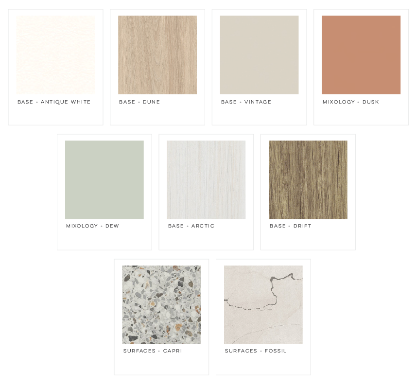There are many different types of tiles in this picture.