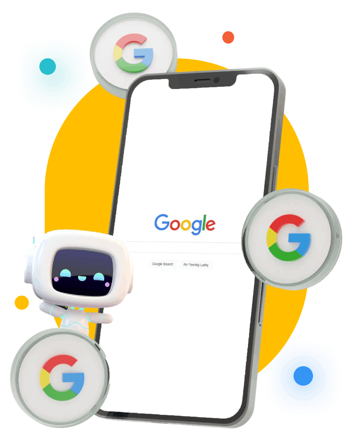 Black sheep wearing sunglasses, headset, and suit, working on a laptop with robot and chat bubbles.