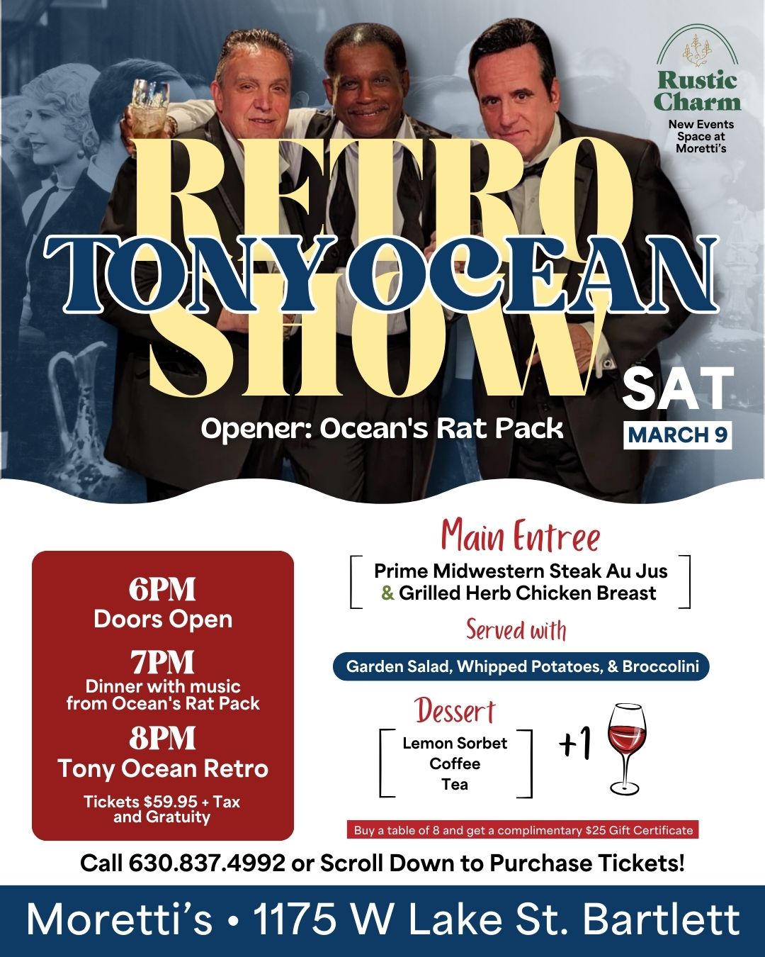 Tony Ocean Dinner & A Show