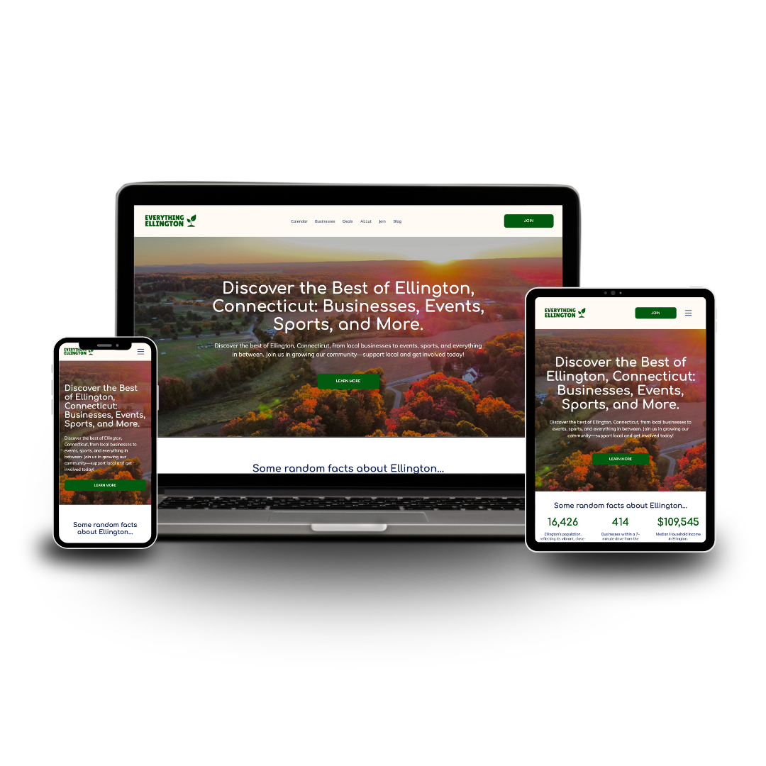 Everything Ellington website development