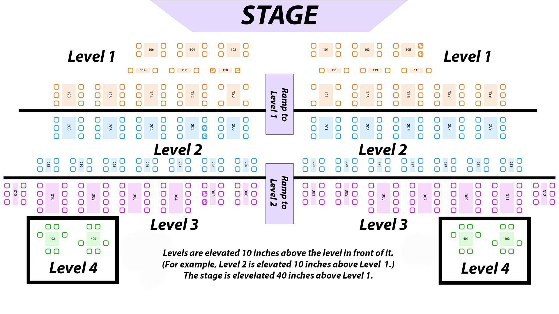 Seating Chart Magic And Wonder Dinner Theater Paradise Pa