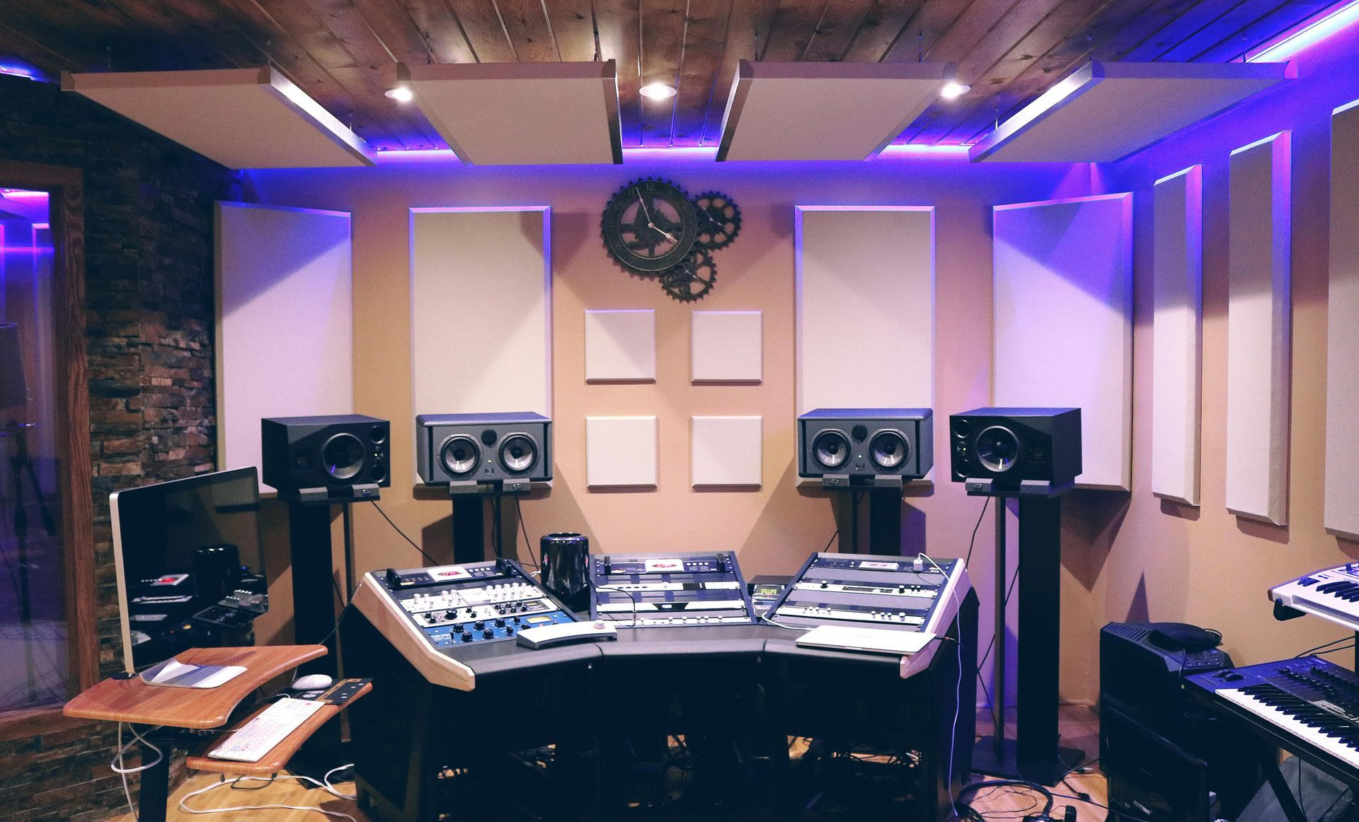 Music production room for a private lesson