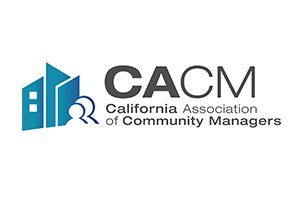 The logo for the california association of community managers.
