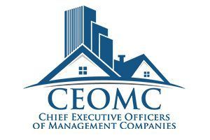 The logo for ceomc chief executive officers of management companies