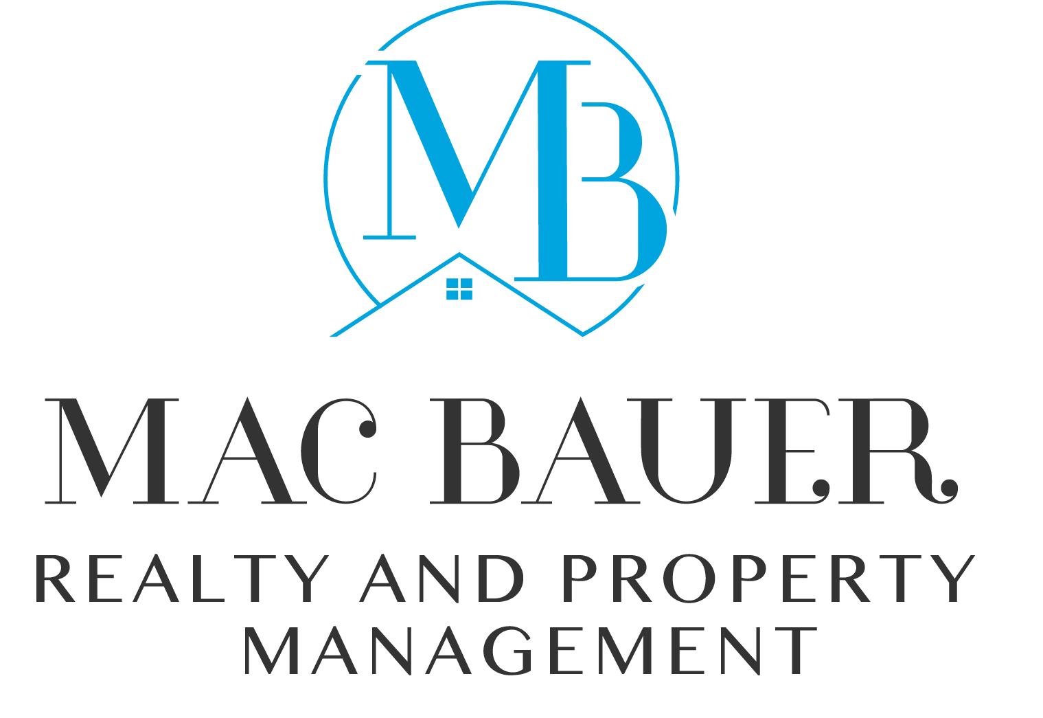 a logo for mac bauer realty and property management