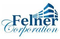 The felner corporation logo is blue and white with a building in the background.