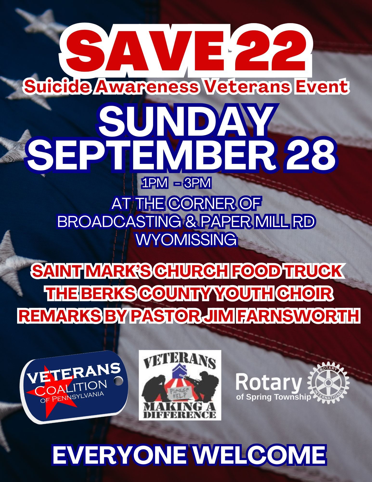 Save 22 - Suicide Awareness & Prevention