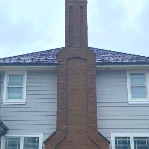 Large Brick Chimney — Ocean City, NJ — Padula Masonry