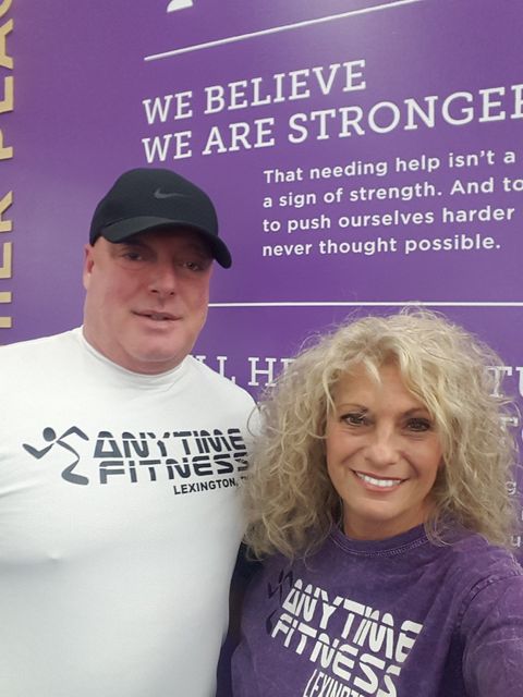 Gym Near Me - Anytime Fitness Lexington KY - Owners Mark and Janet Woods