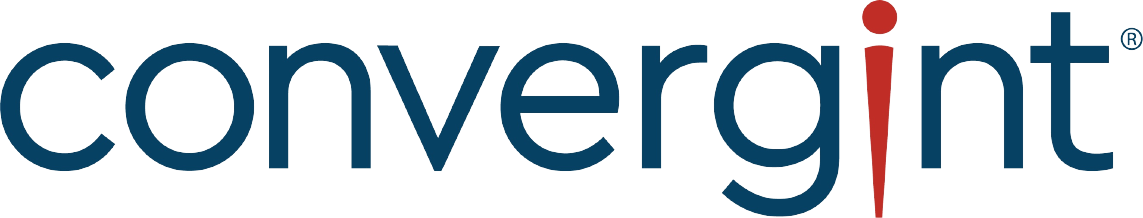The Convergint logo in blue text with a red vertical line over the letter 