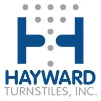 Logo for Hayward Turnstiles, Inc. features blue 
