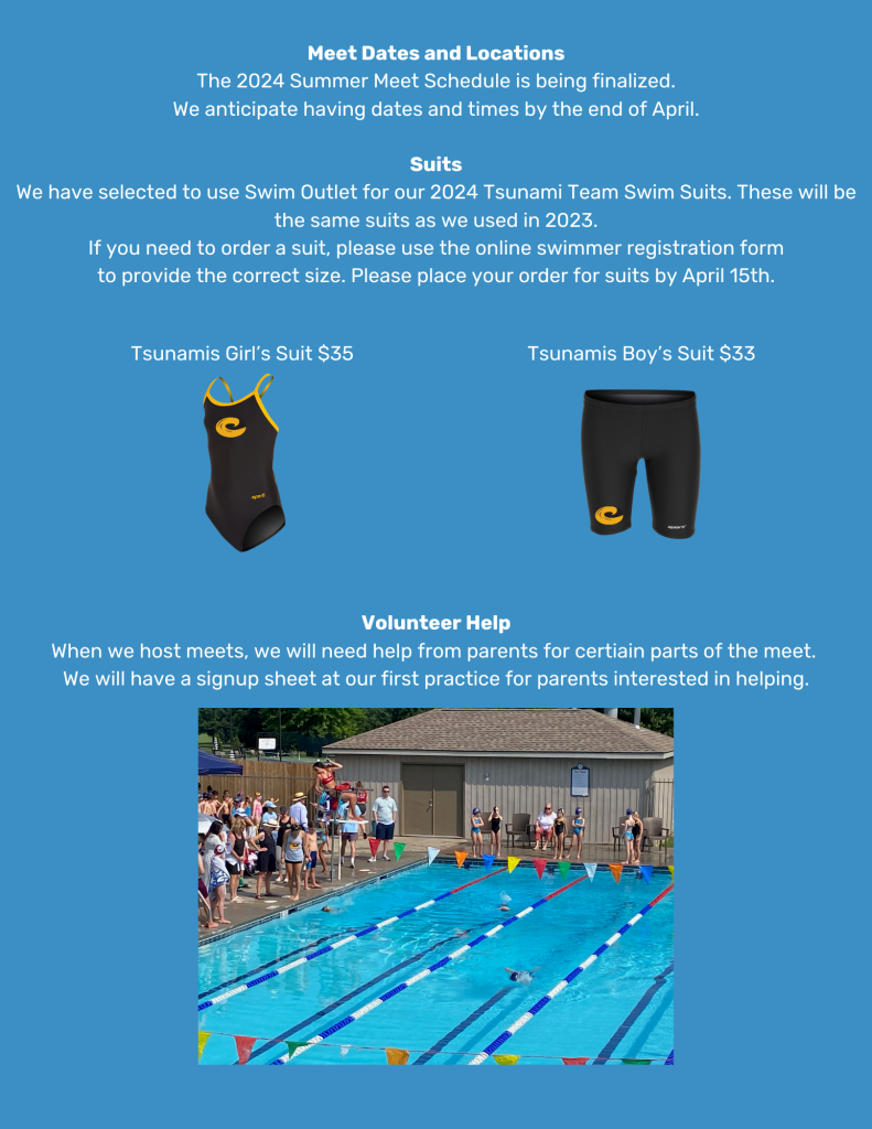 A blue page with a picture of a swimming pool