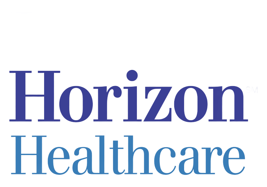 Horizon Healthcare logo in dark and light blue.