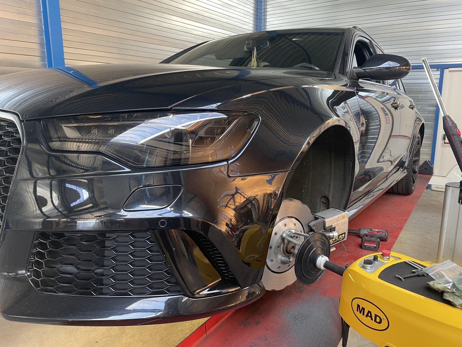 Kromme remschijven Audi RS6