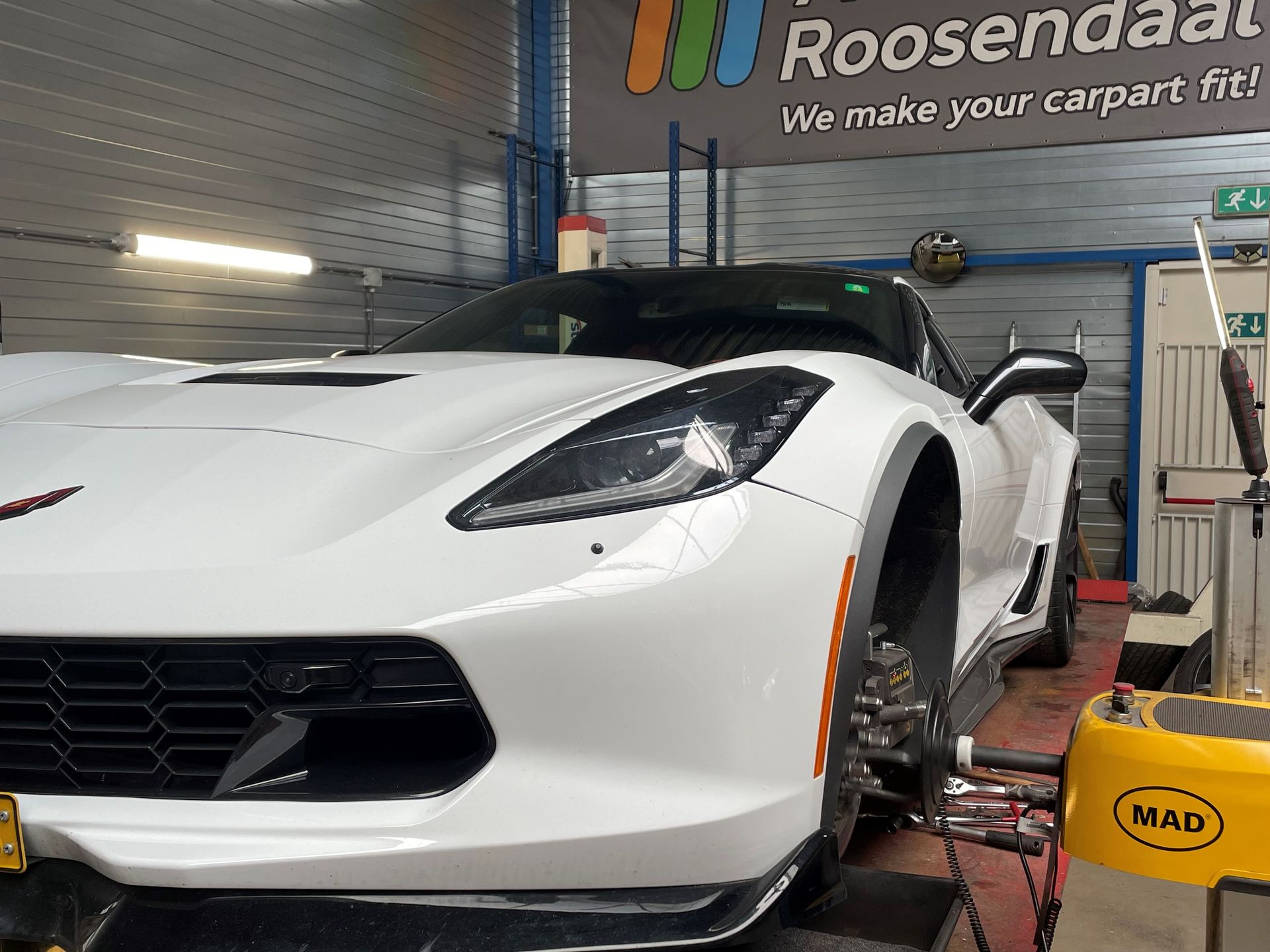 Chevrolet Corvette C7 kromme remschijven