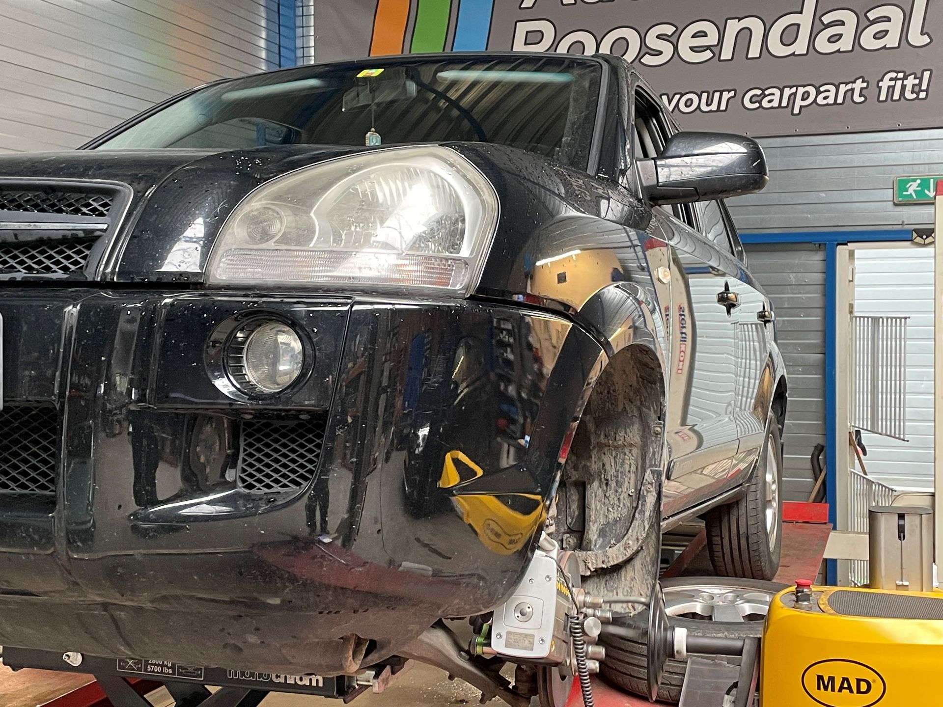 Hyundai Tucson kromme remschijven