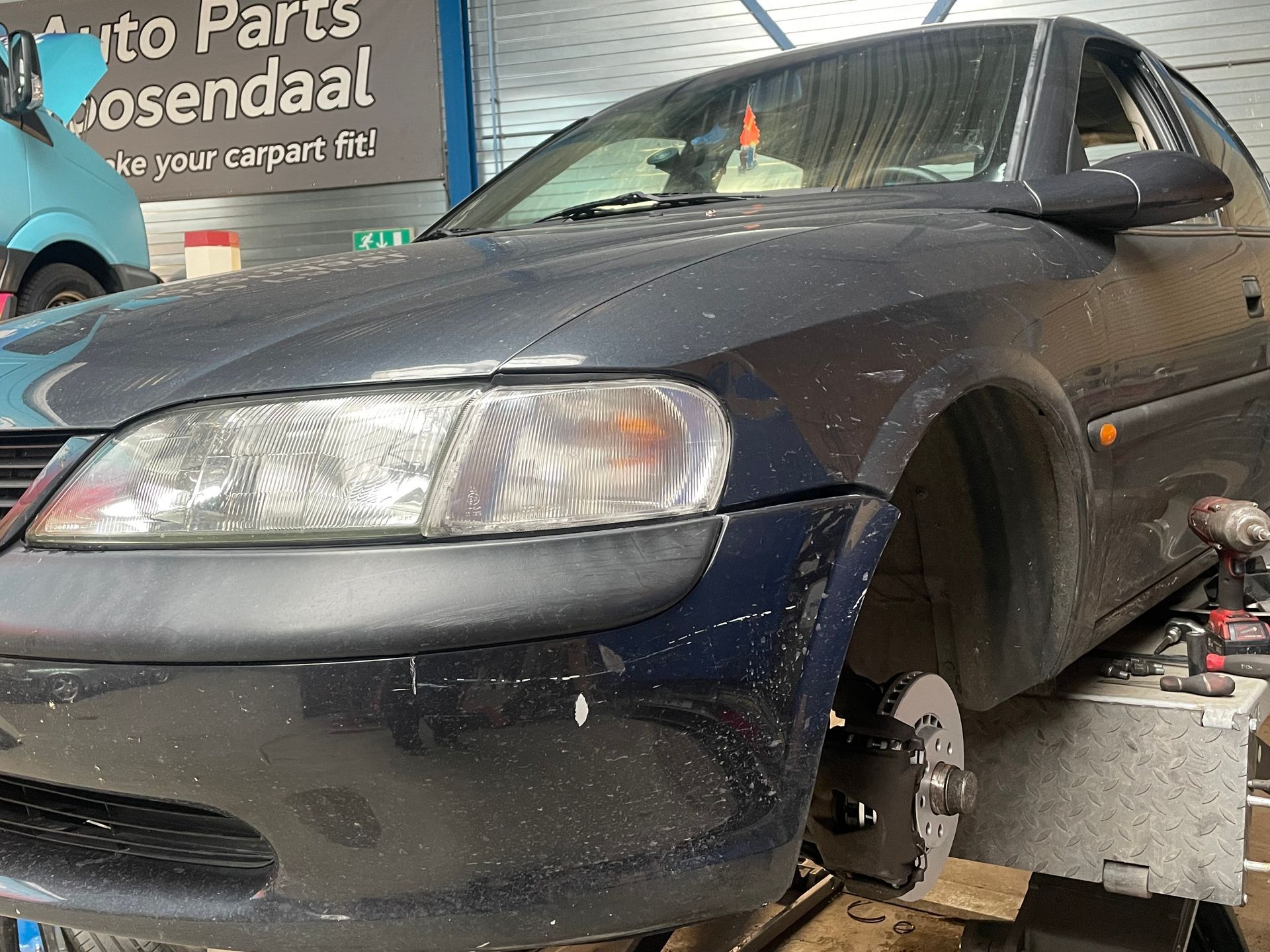 Opel Vectra B  versleten remschijven