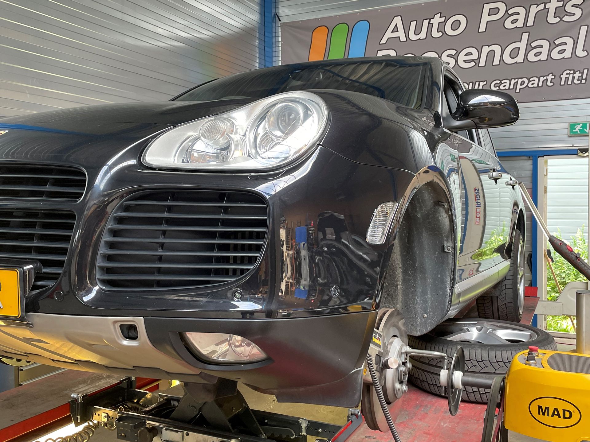 Kromme remschijven Porsche Cayenne