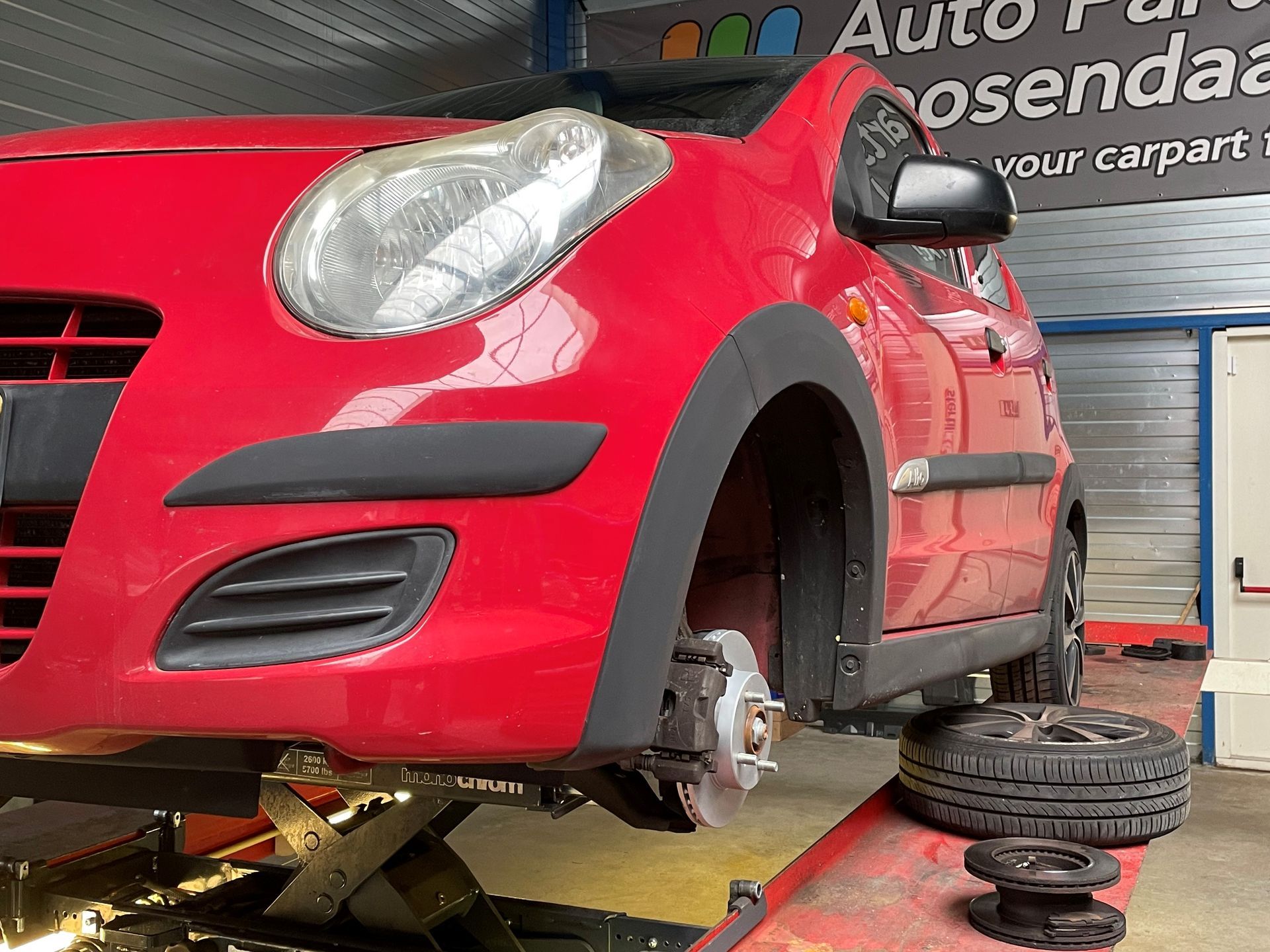 Versleten remschijven Suzuki Alto