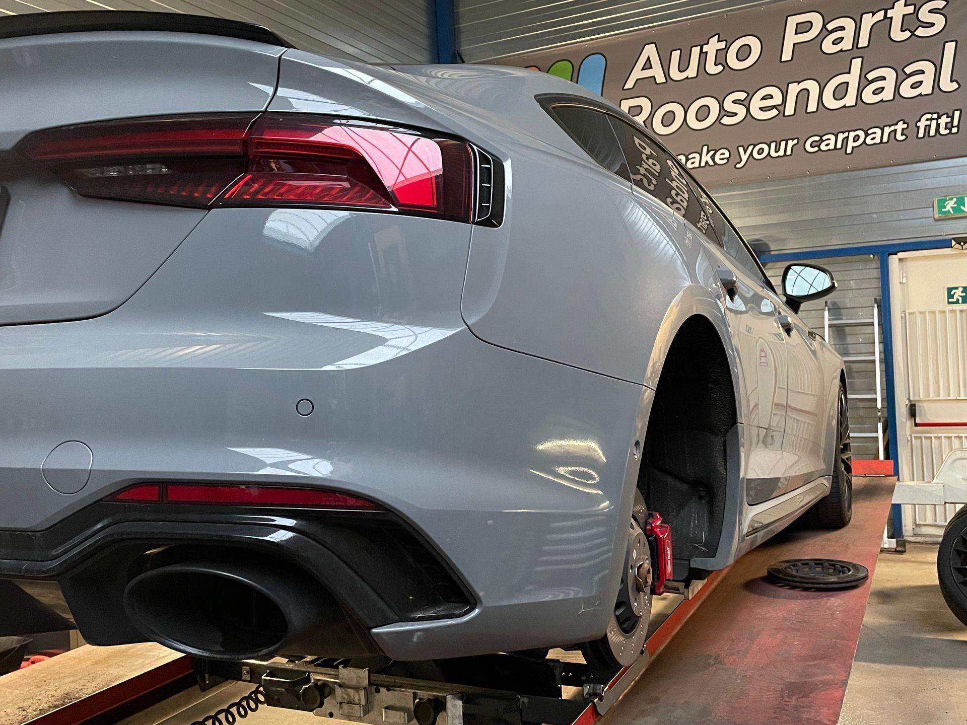 Versleten remschijven achteras Audi RS5 Coupe 2019