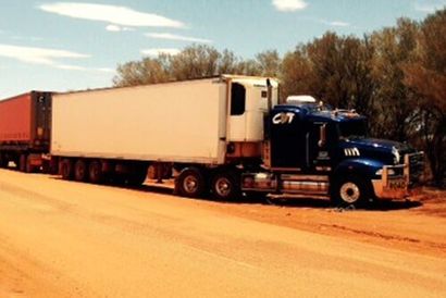 Truck Transporting in Desert — Freight Services in Gracemere, QLD