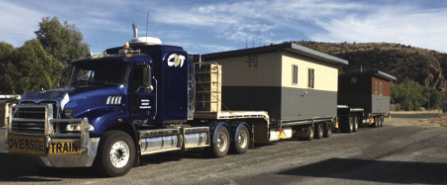 Truck with cargo — Freight Services in Gracemere, QLD