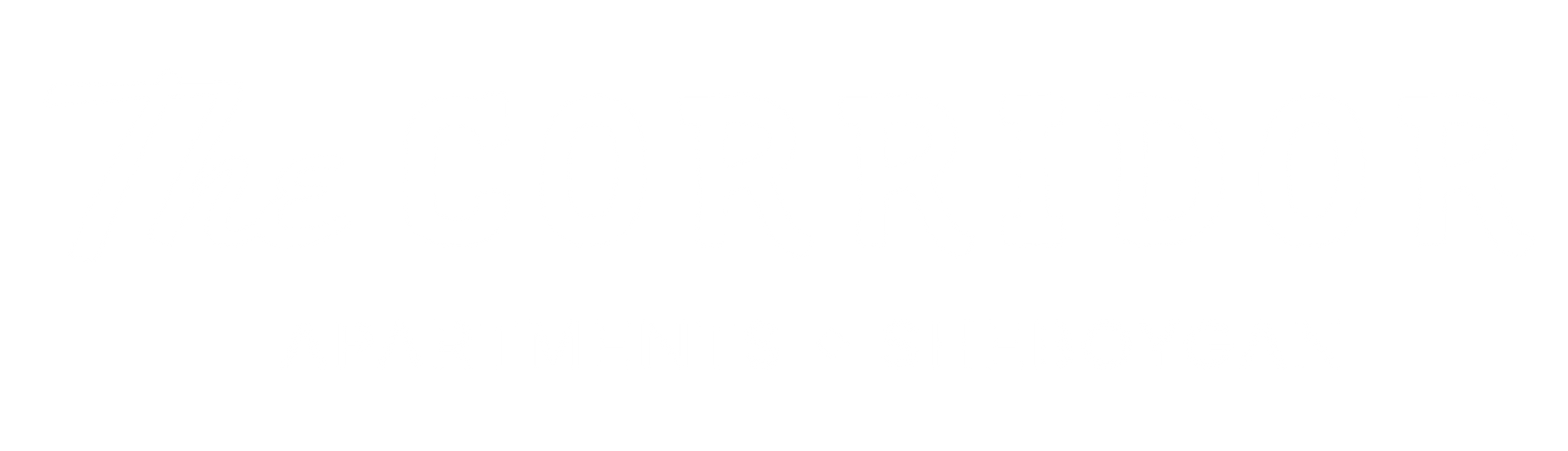 The Corridor Apartments White Logo
