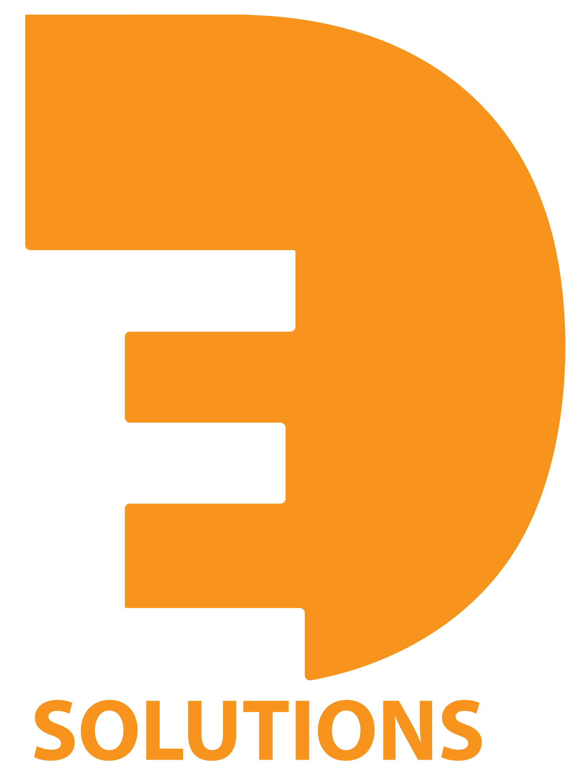 A logo for a company called solutions with a letter e in the middle.