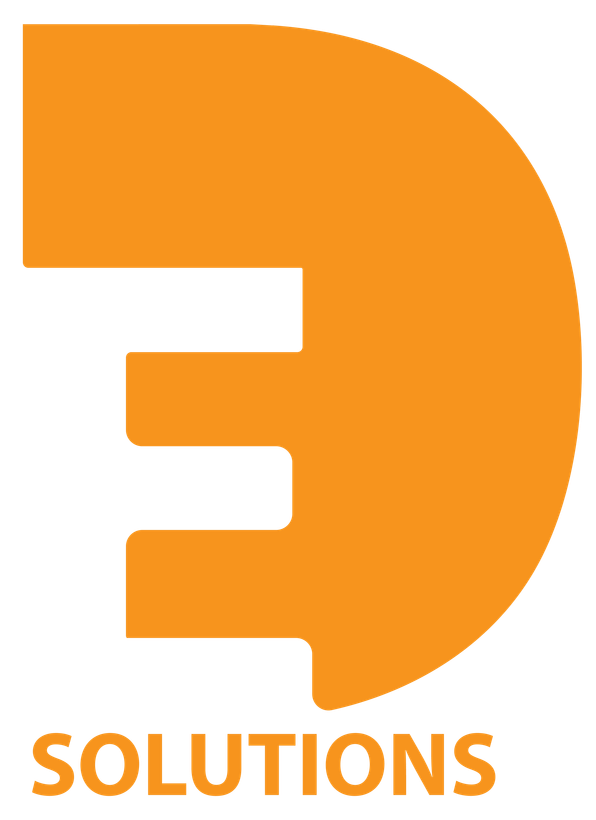 A logo for a company called solutions with a letter e in the middle.