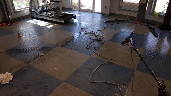 Tile Cleaning Service — Dirty Tiles of Gym in Essex Junction, VT
