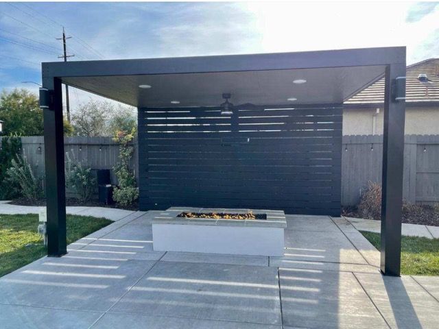 Solid Modern Frame Patio Covers