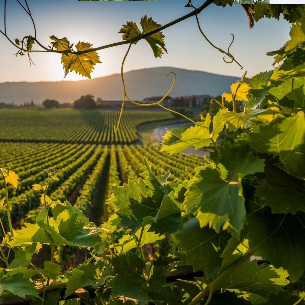 Mooi uitzicht op de wijngaarden in Franciacorta