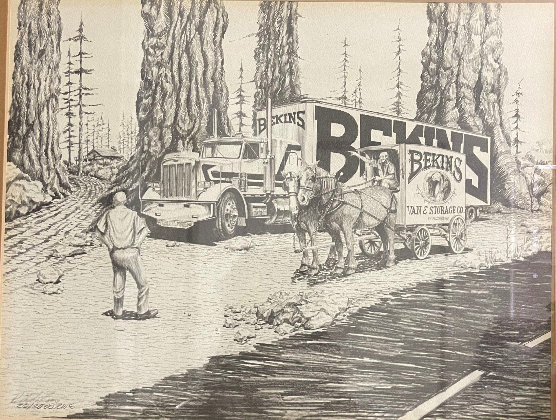 Movers Handing Over Boxes — Palmdale, CA — Antelope Valley Van & Storage