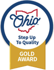 A gold award for ohio step up to quality