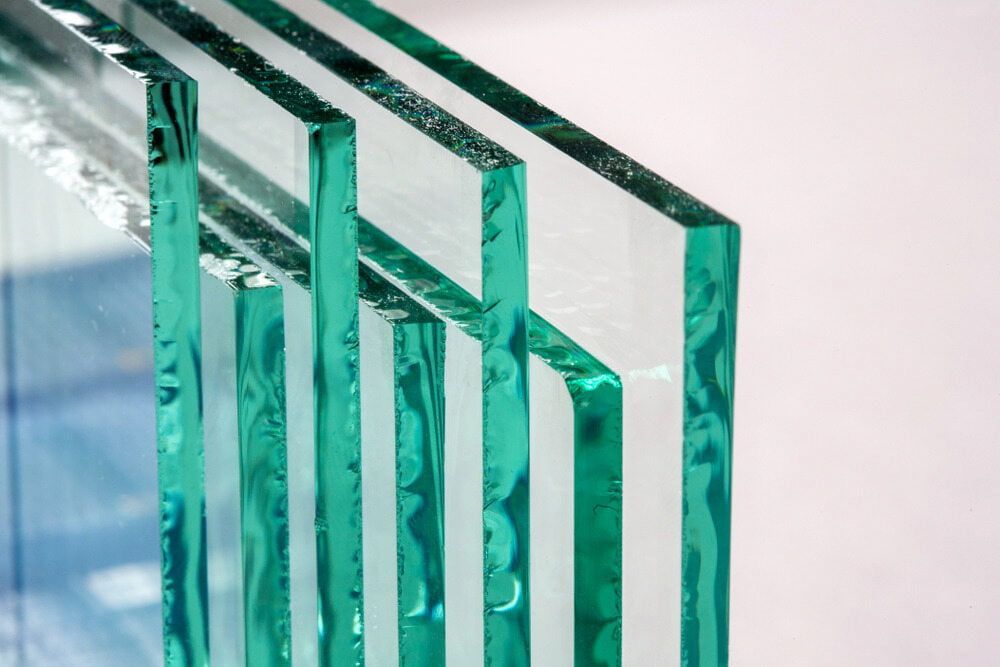 A Stack of Clear Glass Pieces Stacked on Top of Each Other — Bulli Glass in Bulli, NSW