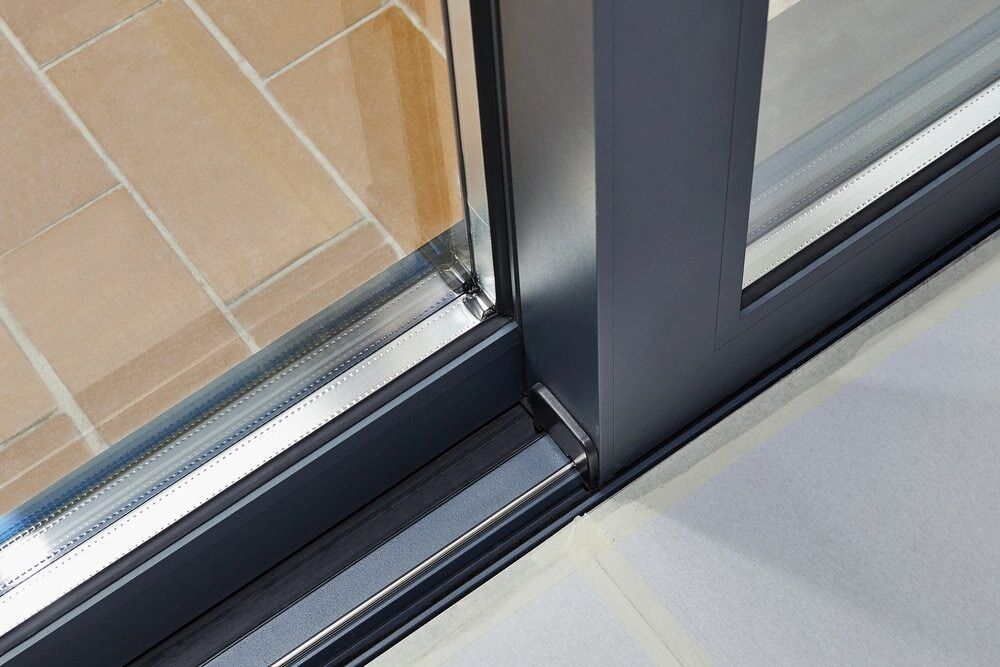 A Sliding Glass Door on a Tiled Floor — Bulli Glass in Albion Park, NSW