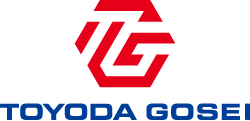 Toyoda Gosei logo in red and blue text on a white background