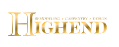 Golden logo with the word 