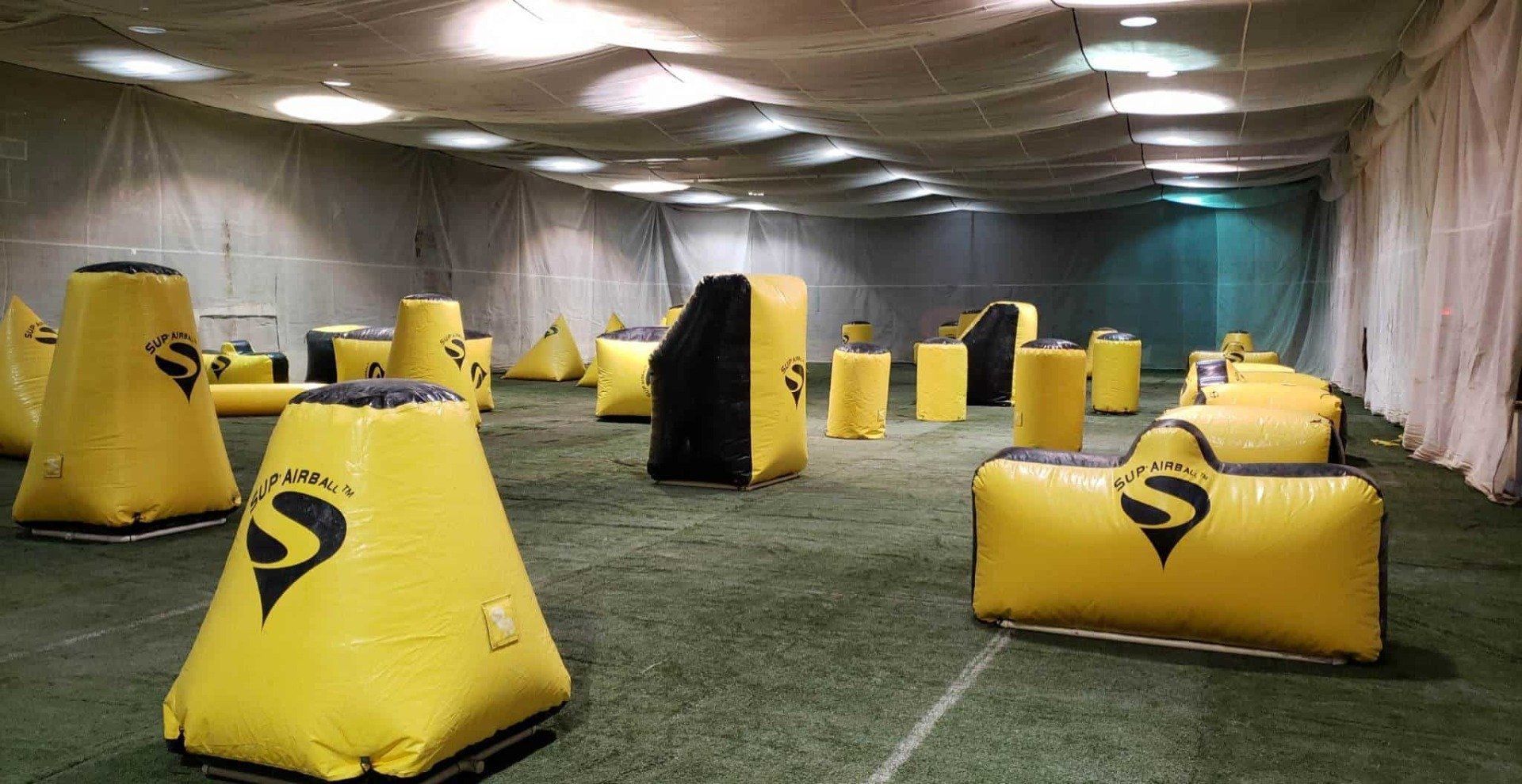 Indoor Paintball Field Paintball Explosion