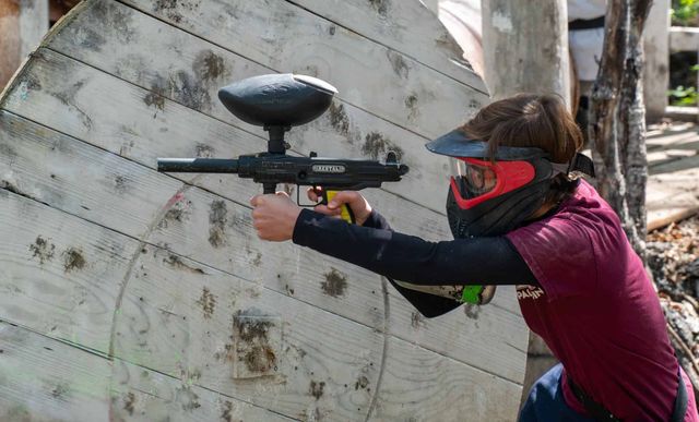 Black People Shooting Paintball