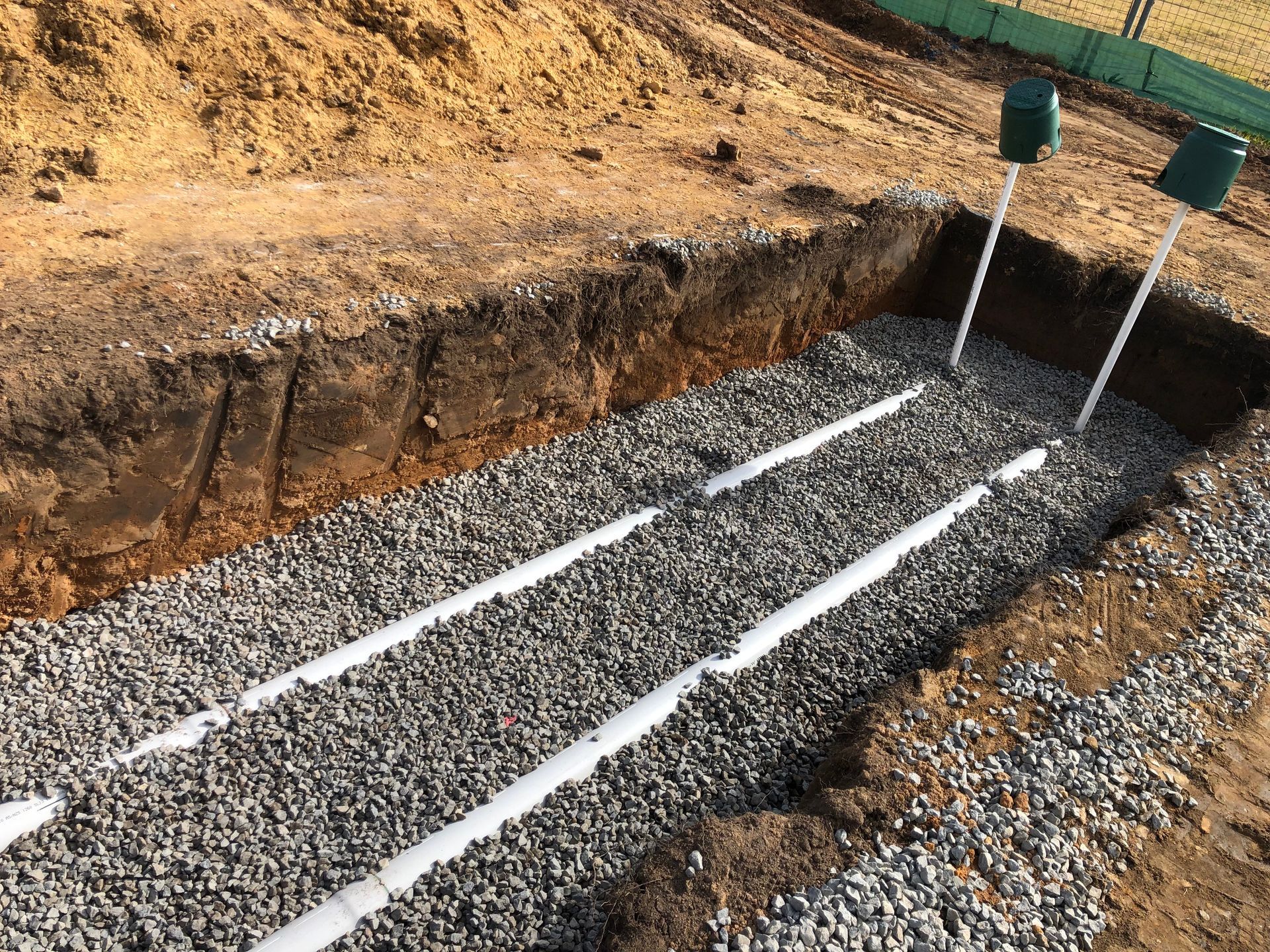 pressure dosing trench