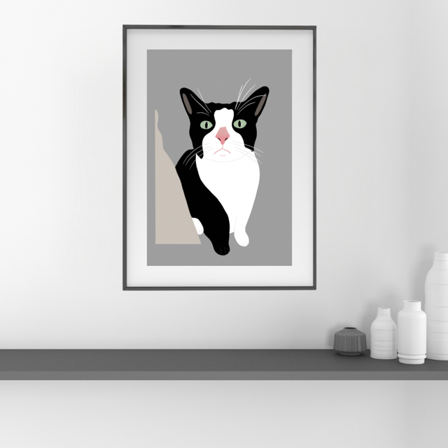 Huisdier illustratie