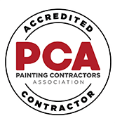The logo for the accredited painting contractors association.