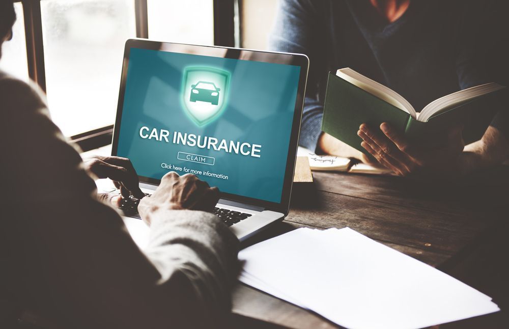 Car Insurance Text On Laptop Monitor — Vehicle Repairs in Tuncurry, NSW
