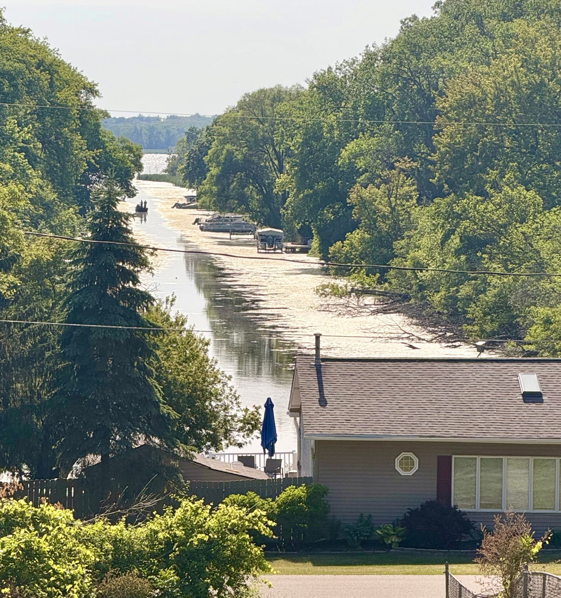 Nearby lake view by El Sureño