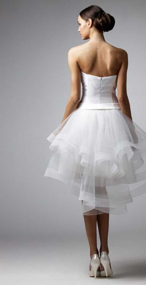 Abito da Sposa a Salerno corto modello principessa